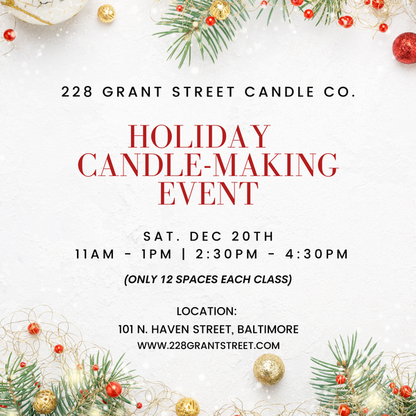 Candle-making Workshop (Sat., Dec 20, 2:30PM - 4:30PM)