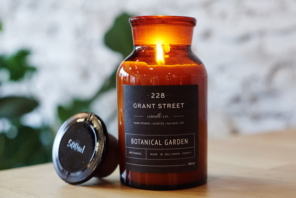 【SIN GARAGE】おしゃれボトルライト GLENSCOTIAハンドメイド Botanical Garden Apothecary Jar – 228 Grant Street Candle Co.