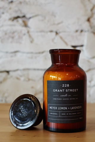 Meyer Lemon + Lavender Apothecary Jar