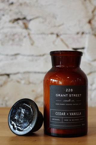 Cedar + Vanilla Apothecary Jar