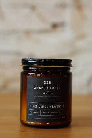 Meyer Lemon + Lavender 9 oz Candle