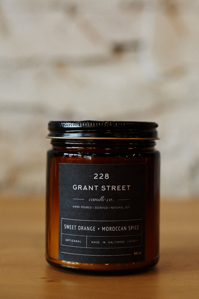 Sweet Orange + Moroccan Spice 9 oz Candle