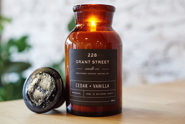 Cedar + Vanilla Apothecary Jar